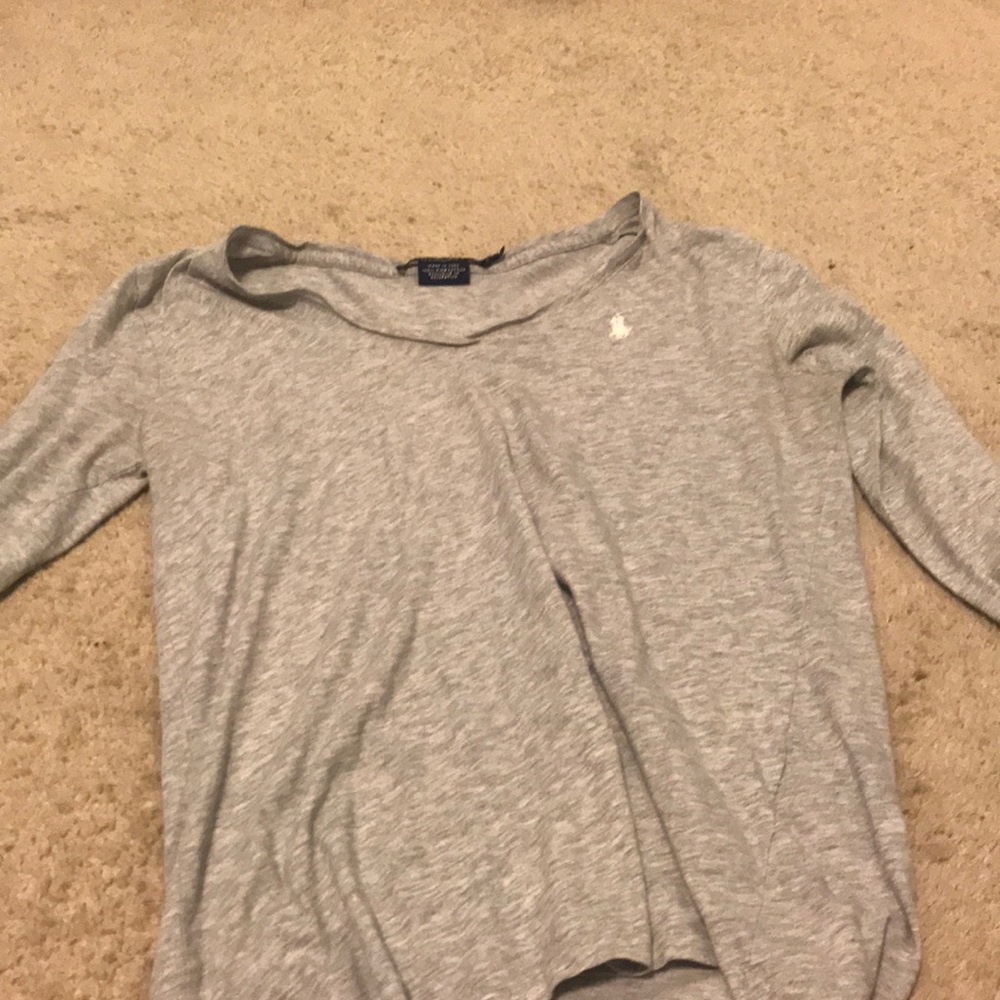 Grey polo longsleeve